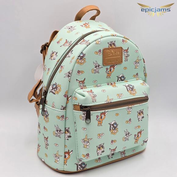 Loungefly Disney Bambi Chibi Friends Mini Backpack Bag New - Picture 3 of 5